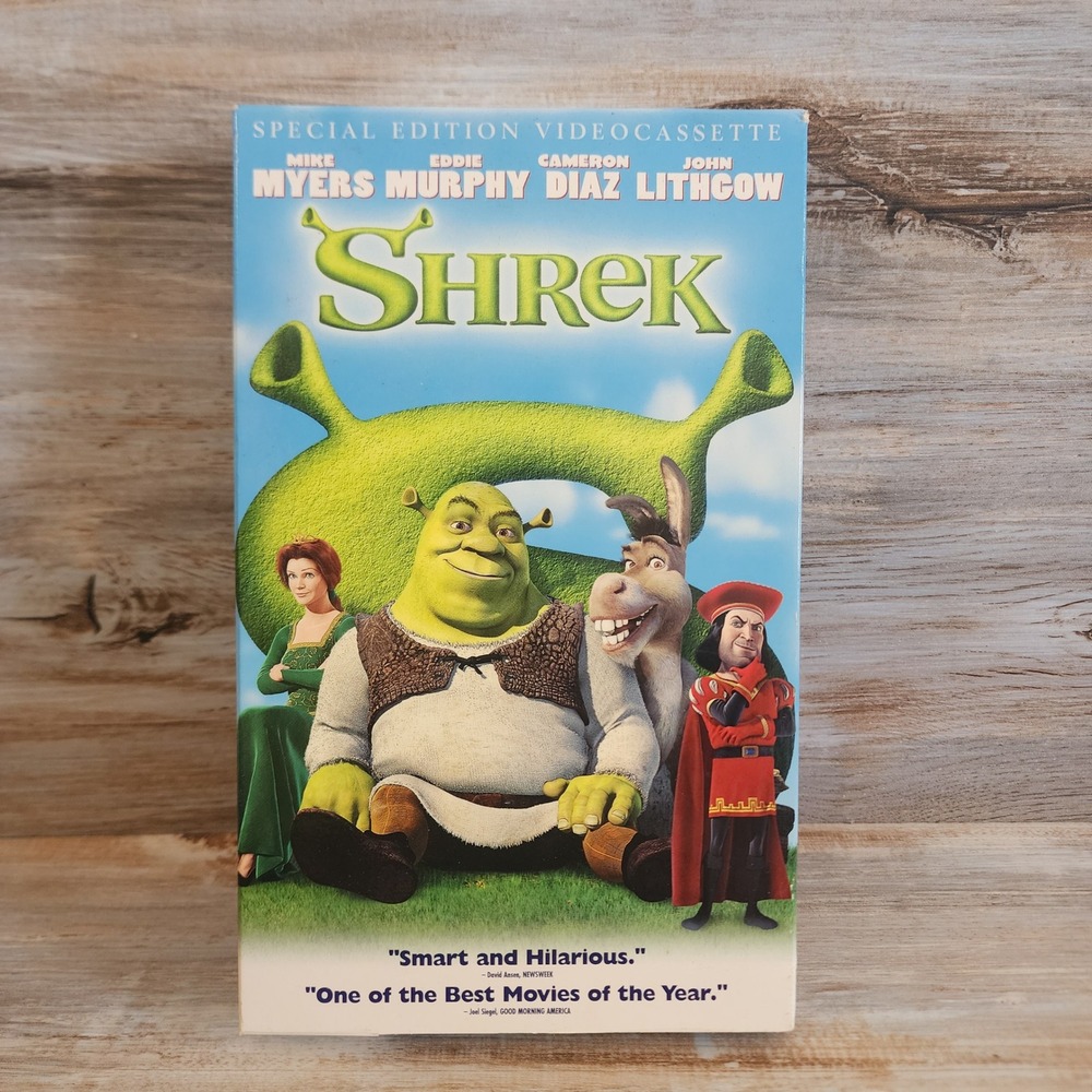 Shrek Special Edition VHS DreamWorks 2001 Movie Mike Myers Eddie Murphy 83670